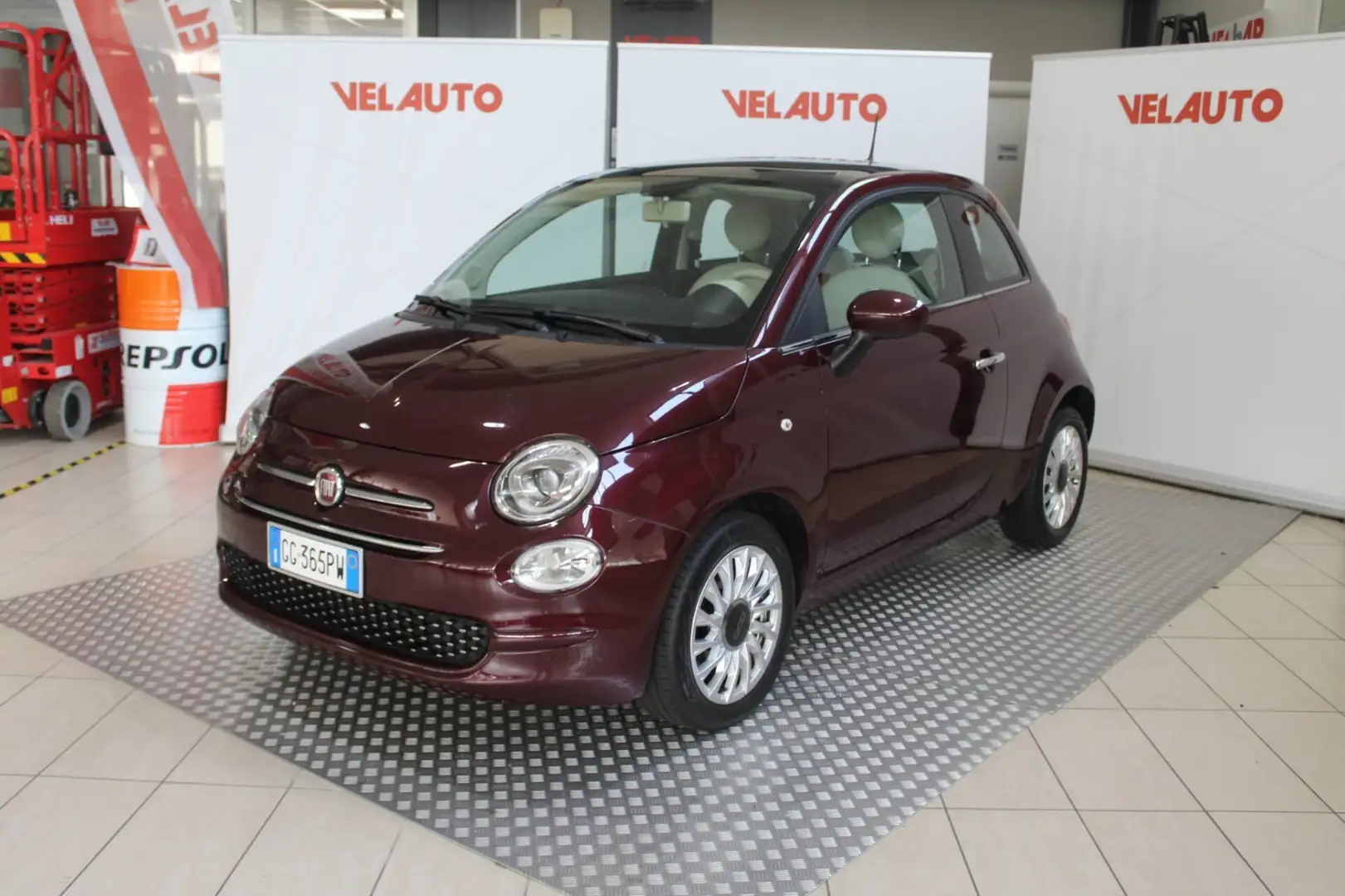 Fiat 500 1.2 Lounge Rosso - 1