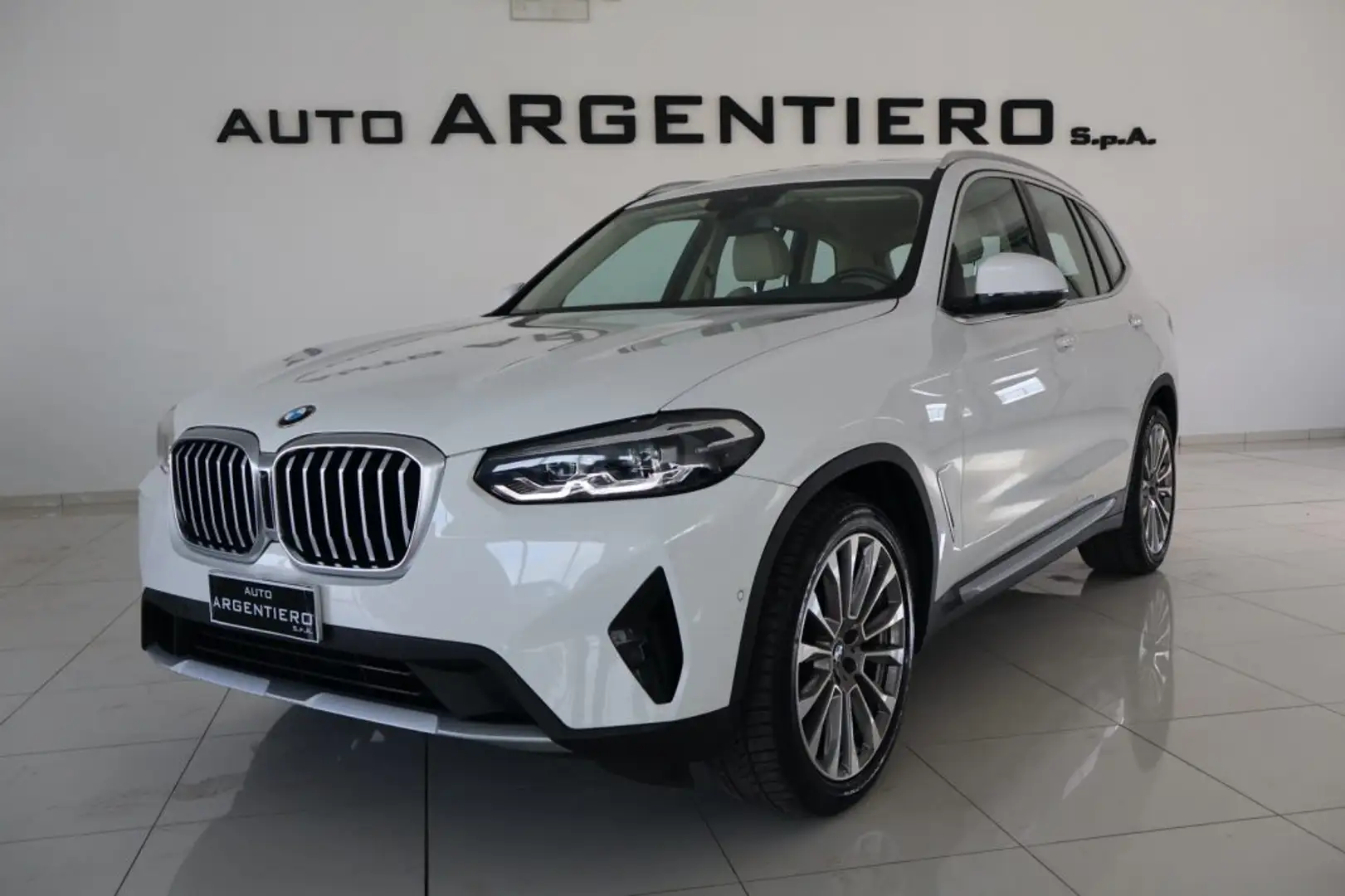 BMW X3 xDrive20d 48V IBRIDO MHEV PELLE BEIGE CERCHI 19 Bianco - 1