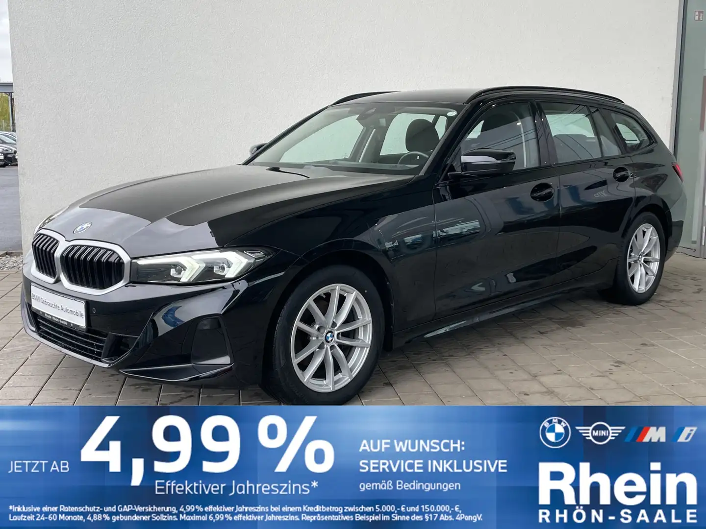 BMW 318 i Touring PDC.SH.Navi.Tempomat m.B..DAB. Noir - 1