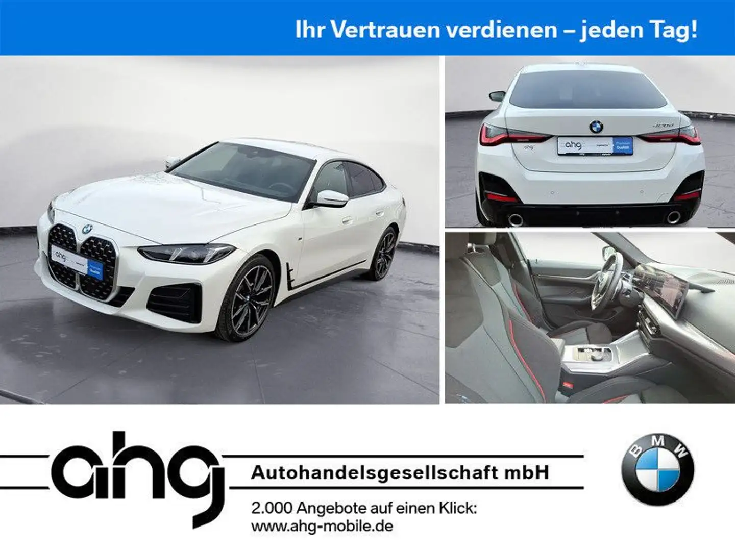 BMW 420 M-Sport *Navi*Kamera*LED*PDC*SHZ Weiß - 1