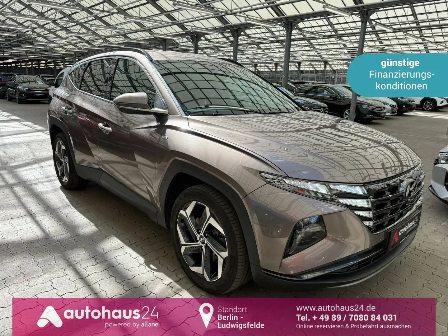 Hyundai TUCSON 1.6 T-GDI Prime 4WD|LED|Navi|Kamera|ACC Marrone - 1