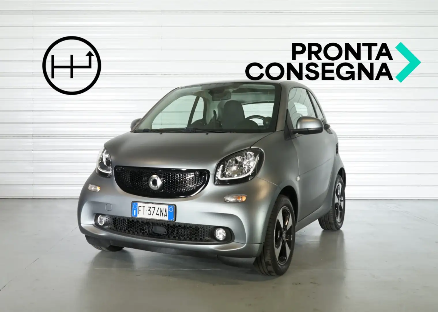 smart forTwo 90 0.9 Turbo twinamic Passion Gris - 1