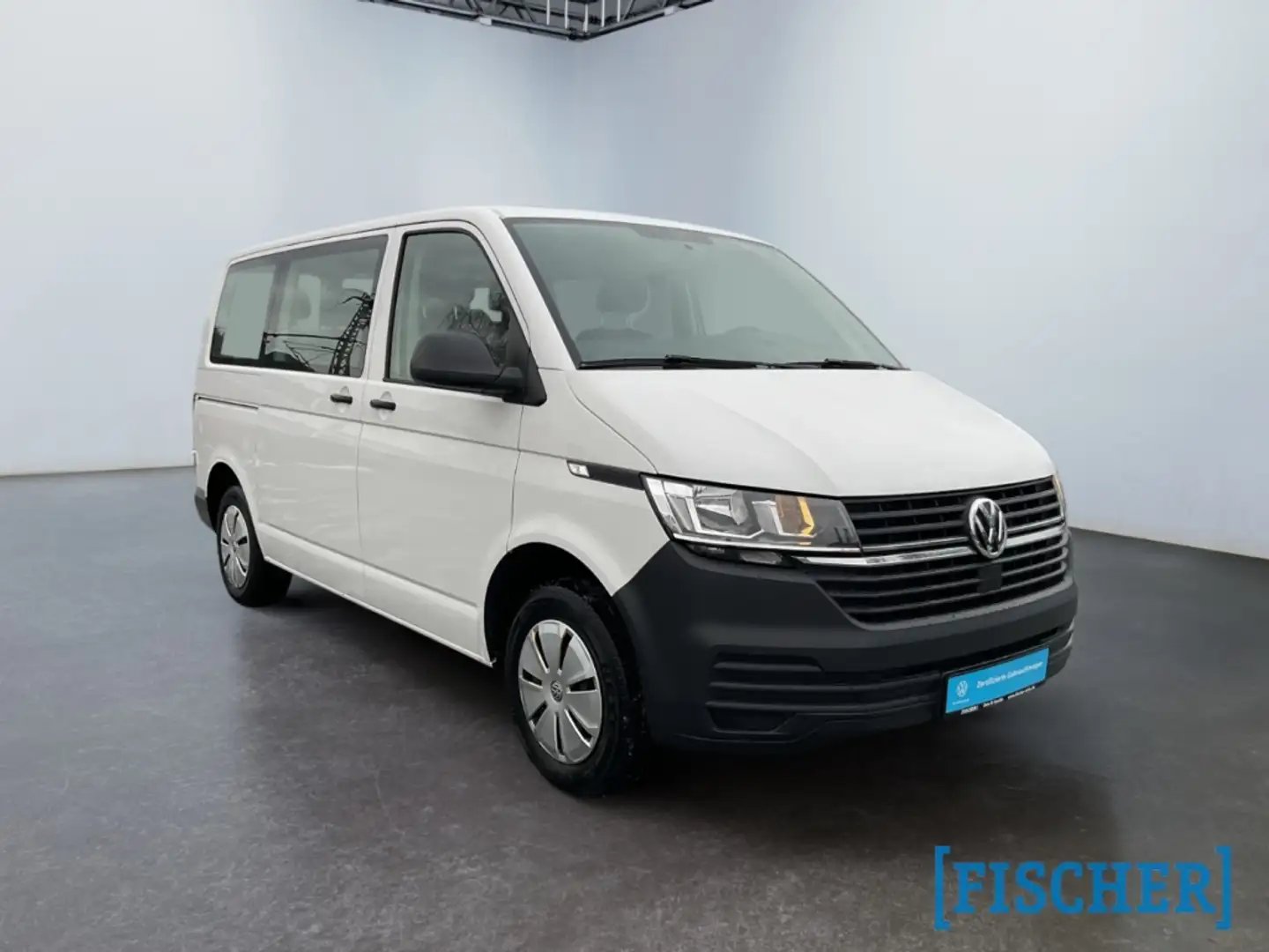Volkswagen T6.1 Transporter Kombi 2.0TDI kurz KR Klima PDC hinten 9-Sitzer Weiß - 2