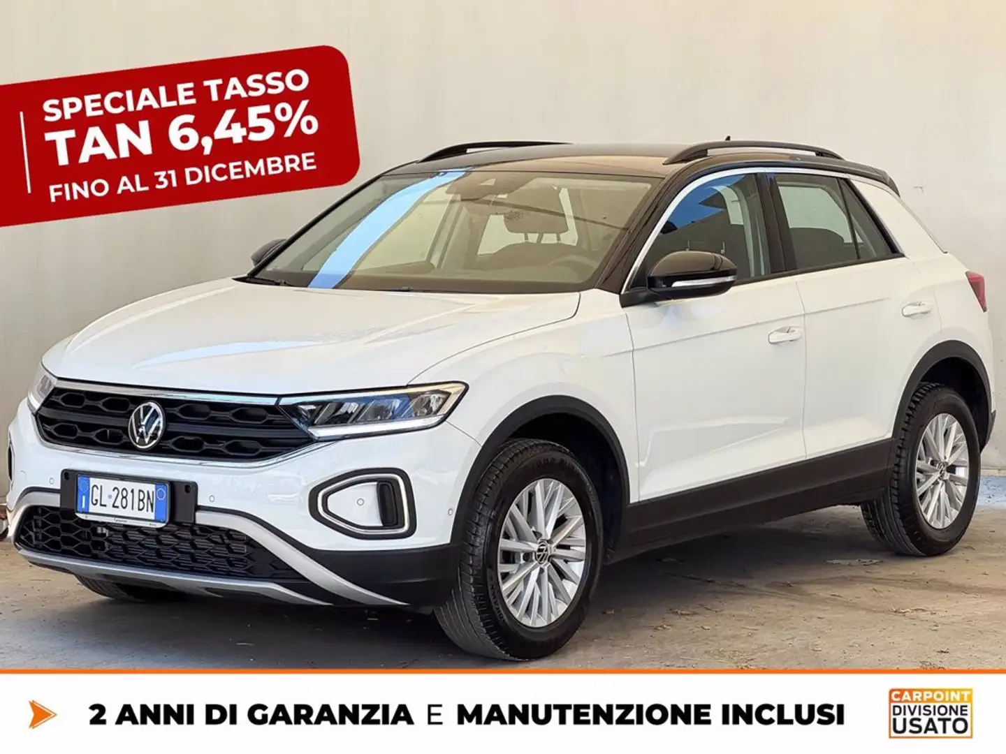 Volkswagen T-Roc 2.0 tdi life 115cv Bianco - 1