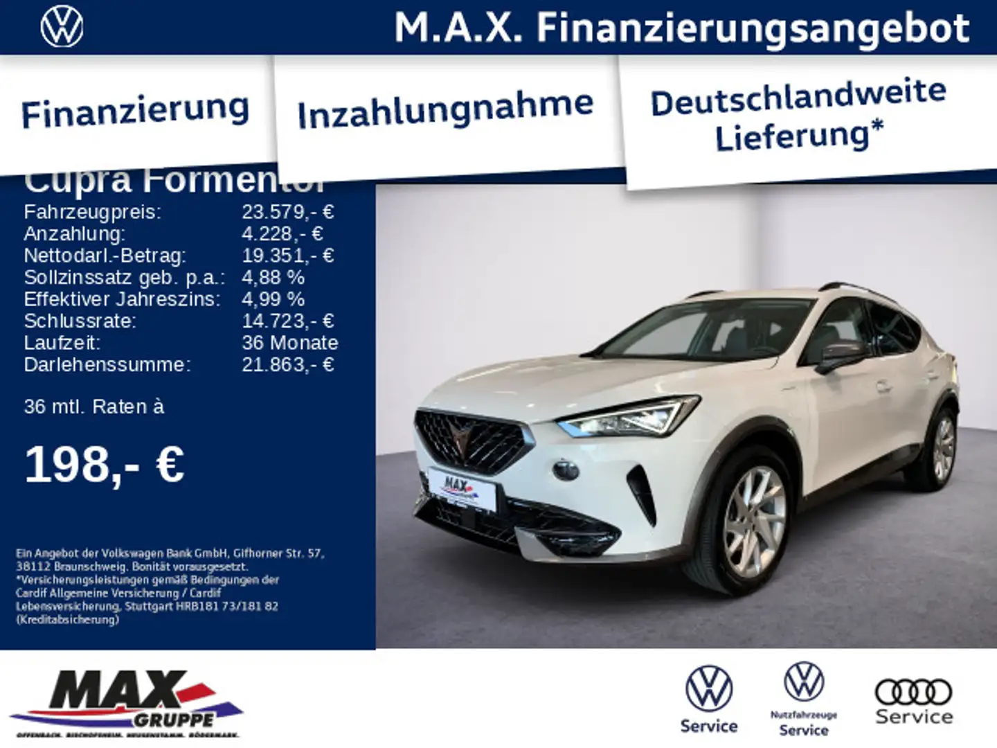CUPRA Formentor 1.4 TSI eHybrid LED+KAMERA+ACC+CONNECT Wit - 1