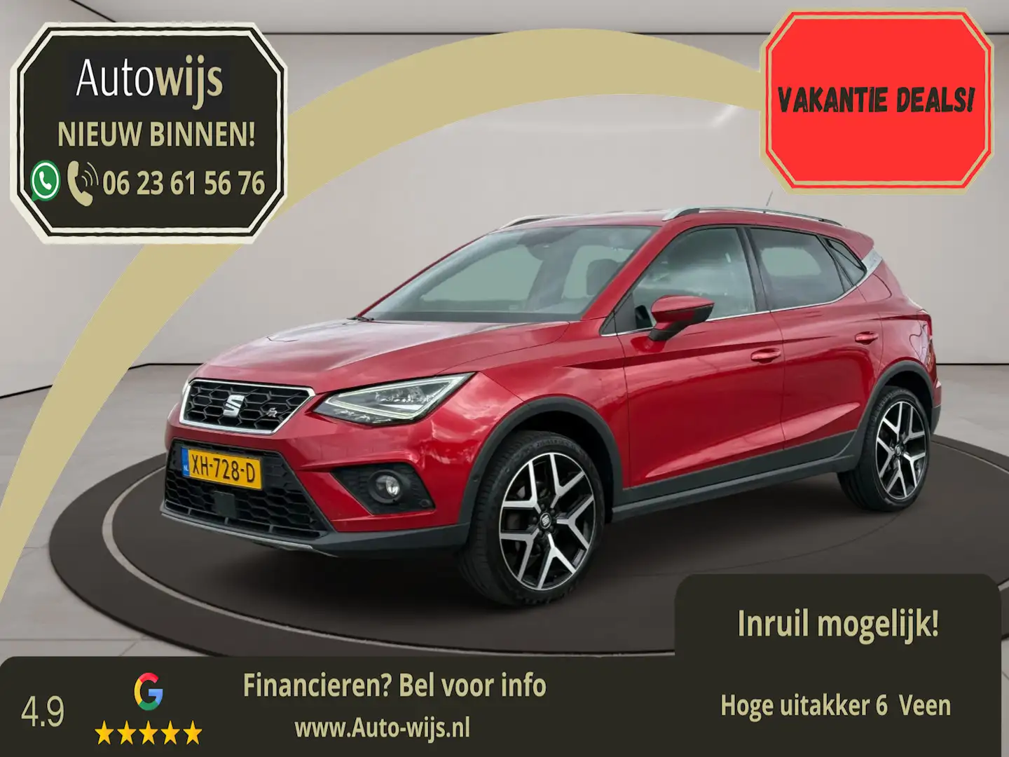 SEAT Arona 1.0 TSI FR Business Intense|Led|DSG|Trekhaak|Camer Rood - 1