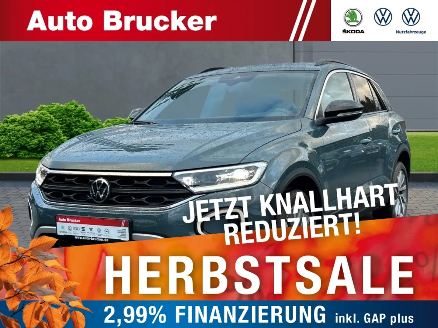 Volkswagen T-Roc Goal 2.0 TDI+DSG+LED+NAVI+2-Zonen-Klima+SHZ Blu/Azzurro - 1