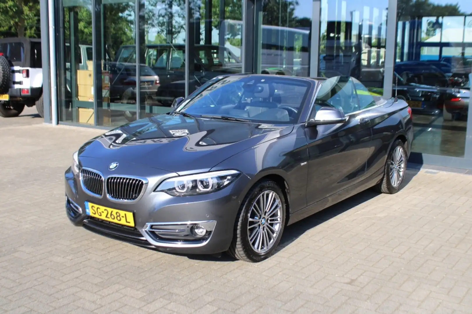 BMW 220 220I High Executive Automaat Luxury Line Grijs - 2
