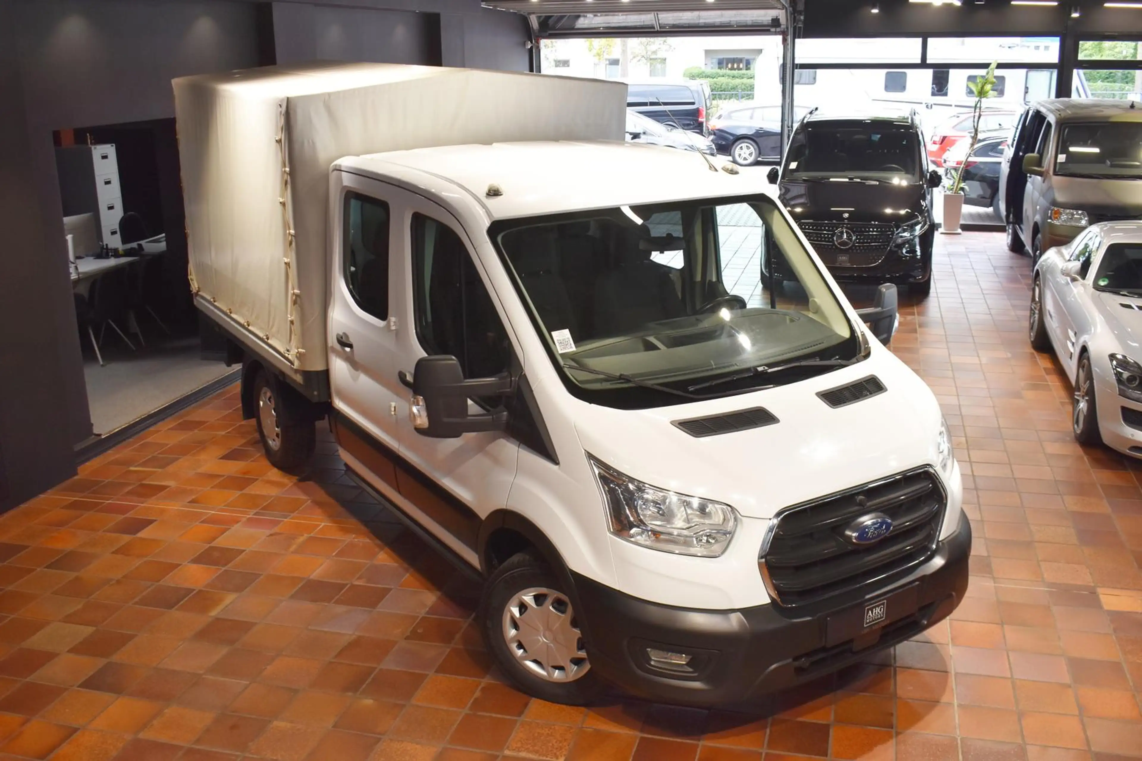 Ford Transit 350 4X4 ALLRAD L2 DOKA AHK3,5T STANDHEIZUNG GRA/TE — photo 4