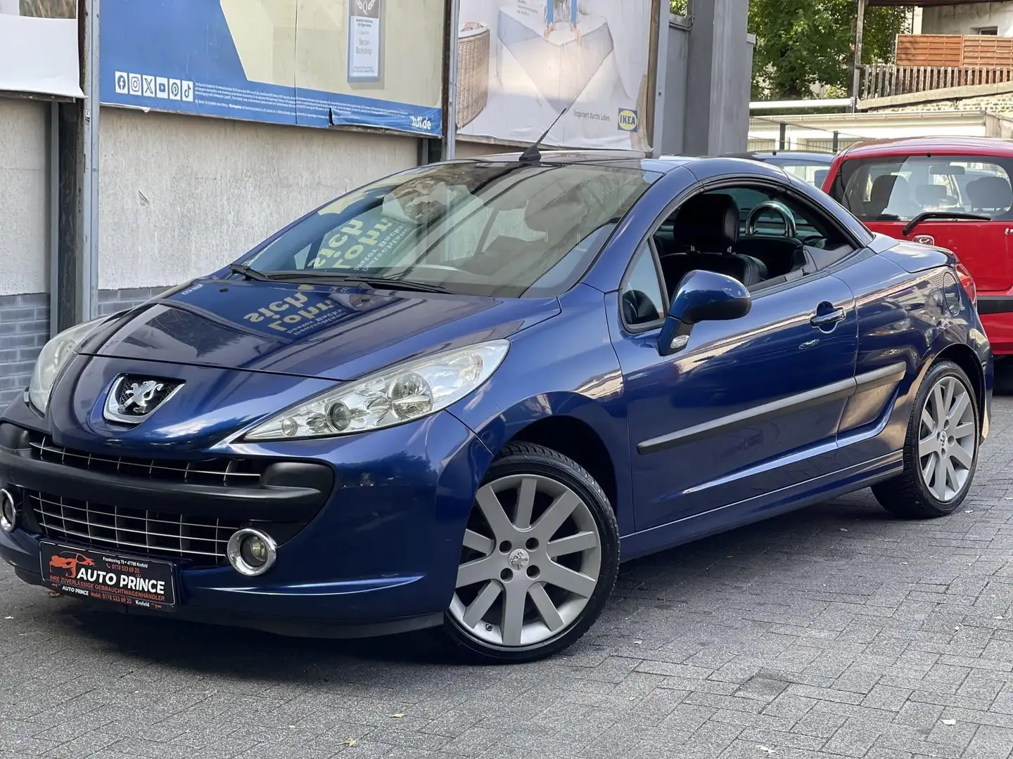 Peugeot 207 CC 1.6 Cabrio-Coupe SPORT+ TÜV NEU+ KLIMA+ SHZ+ PD Blauw - 1