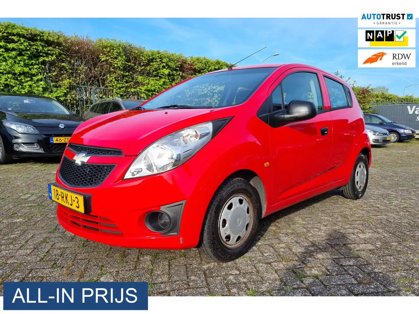 Chevrolet Spark 1.0 16V LE ✅NIEUWE APK ✅GARANTIE Rood - 1