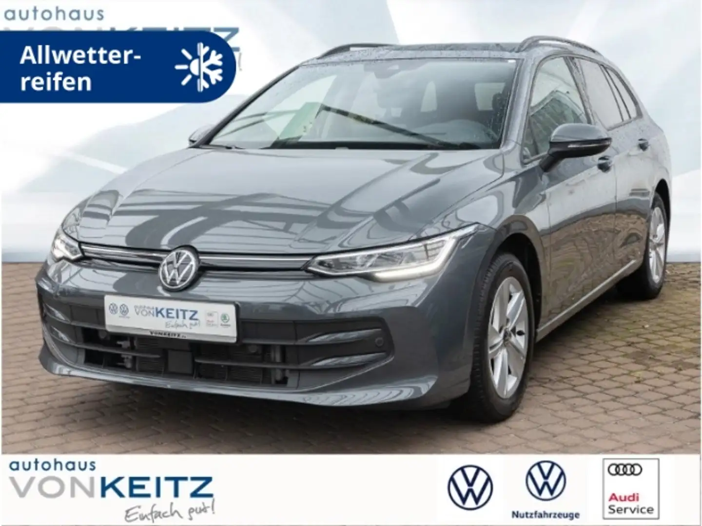 Volkswagen Golf VIII Variant 1.5 eTSI Life +ALLW+RFK+NAV+KLI+ Gris - 1