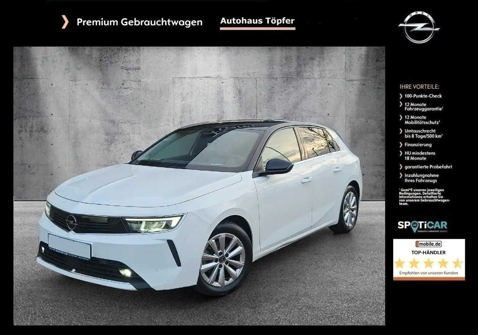 Opel Astra L Premium "Elegance" Automatik/Voll-LED Weiß - 1