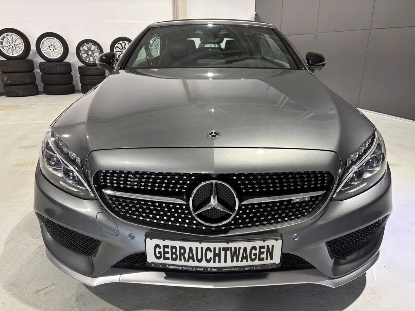 Mercedes-Benz C 43 AMG Cabrio AMG-Performance 4-matic*Leder* Gris - 2