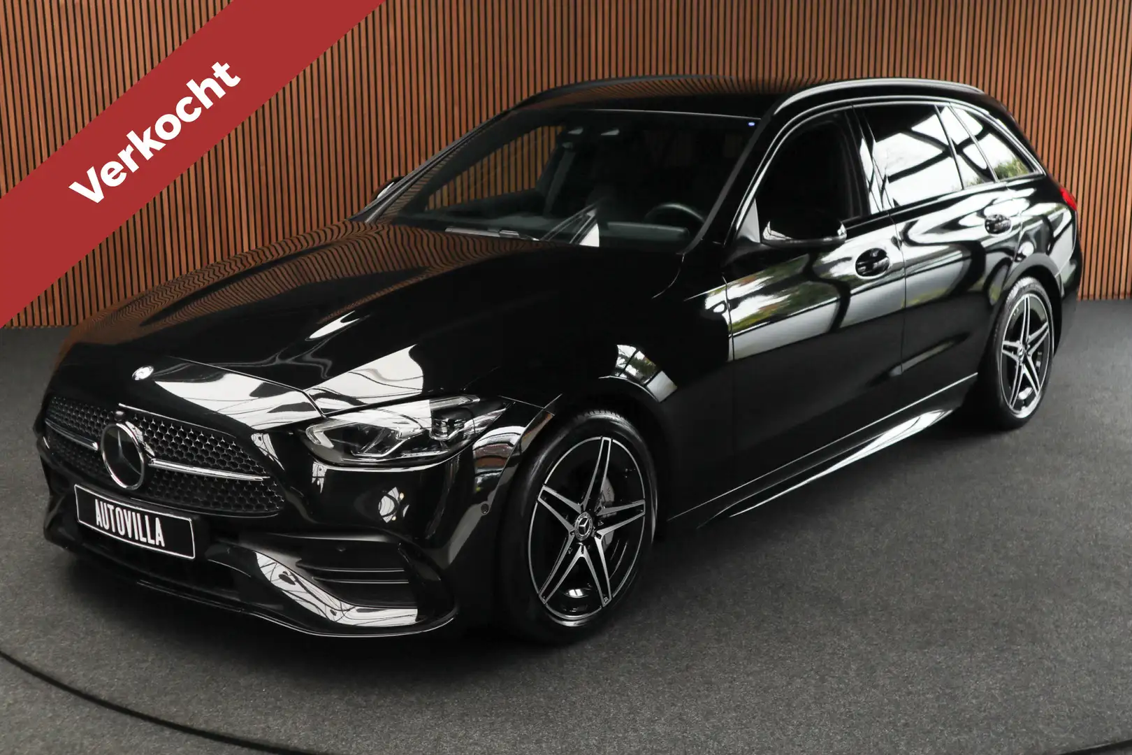 Mercedes-Benz C 180 Estate AMG Line Panodak Navi Leer Camera Nightpack Schwarz - 1