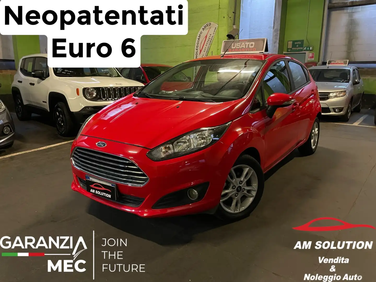 Ford Fiesta Fiesta 1.4 Neopatentati Euro 6 Rosso - 1