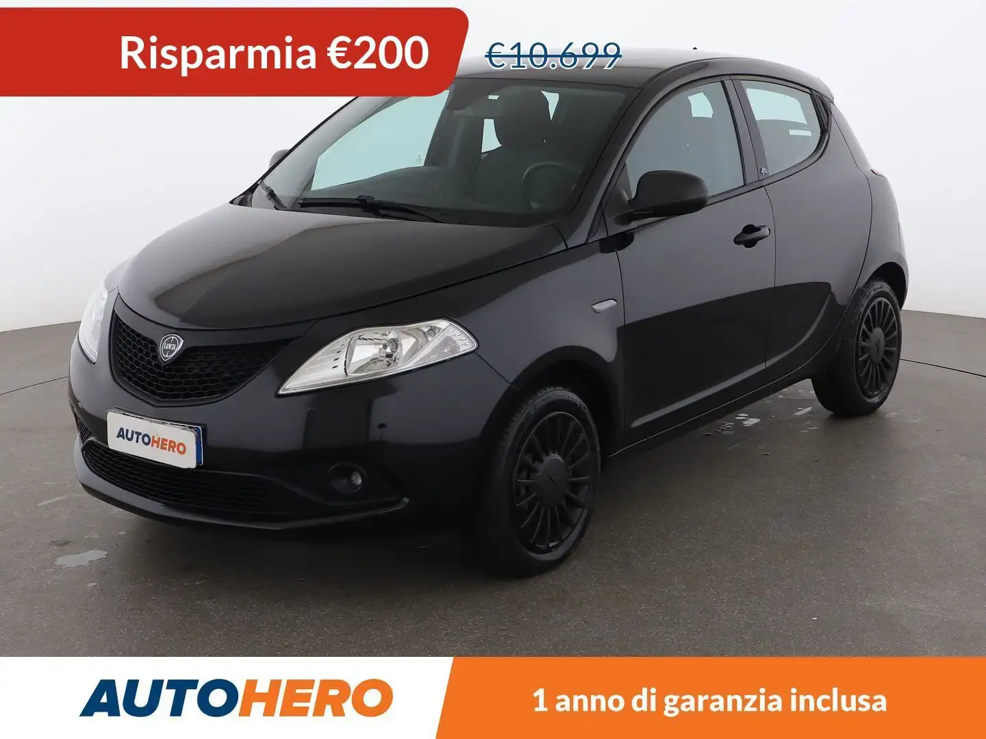 Lancia Ypsilon 1.2 Elefantino Blu 69 CV Nero - 1