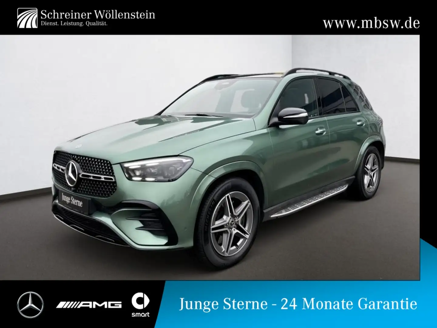 Mercedes-Benz GLE 450 d 4M AMG*PANO*AHK*NIGHT*AIRMATIC*MBEAM* Grün - 1