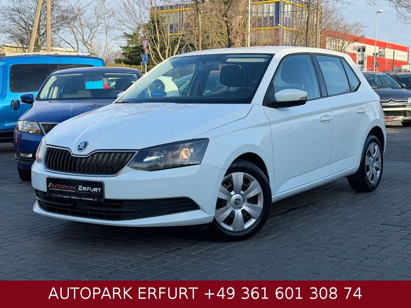 Skoda Fabia Ambition*Klima*Temp*StzH*TÜV+SERV+GARANTIE Wit - 1