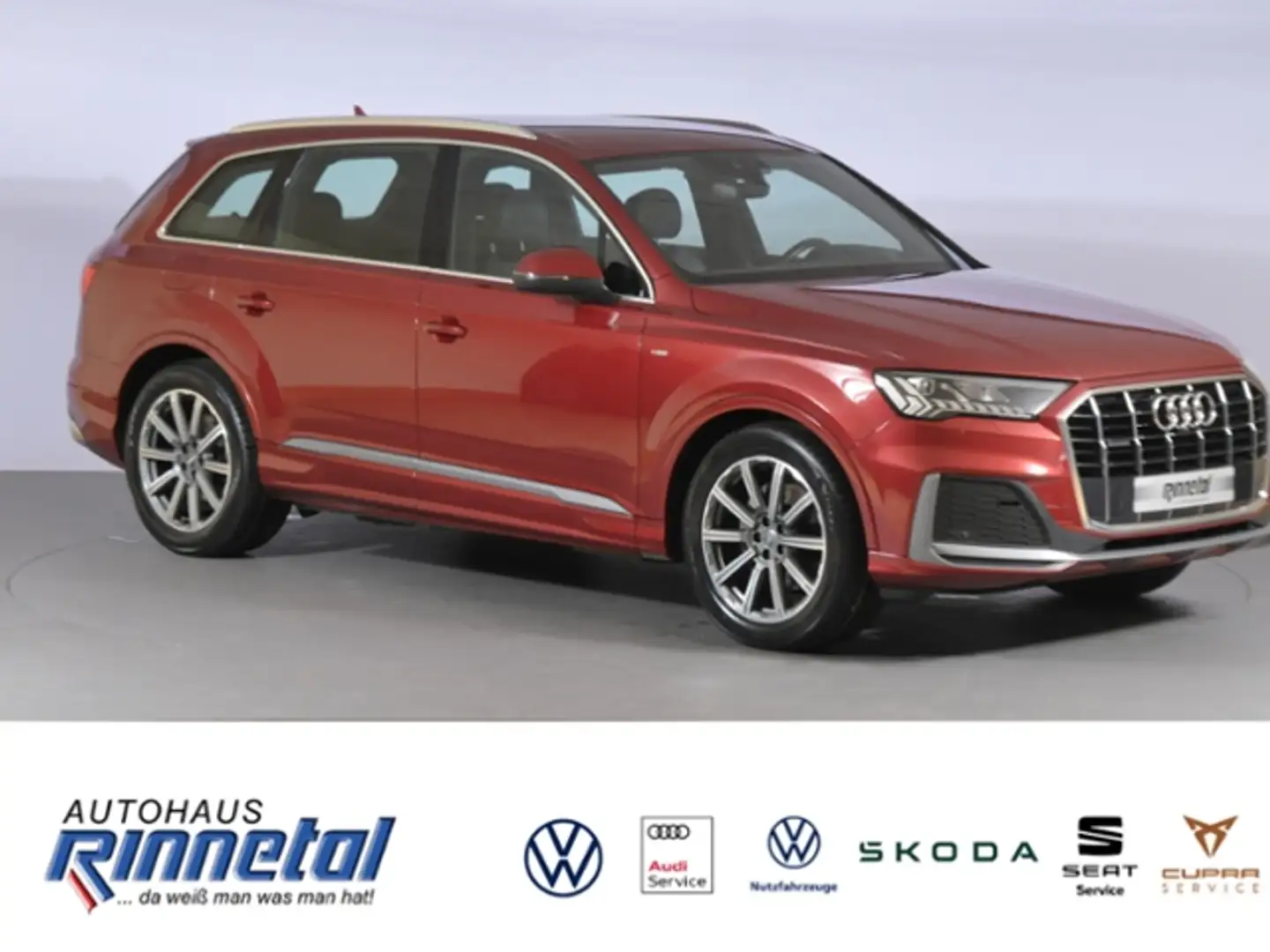 Audi Q7 45 TDI quattro tiptronic S line LUFT+HEAD UP+LEDE Rot - 2