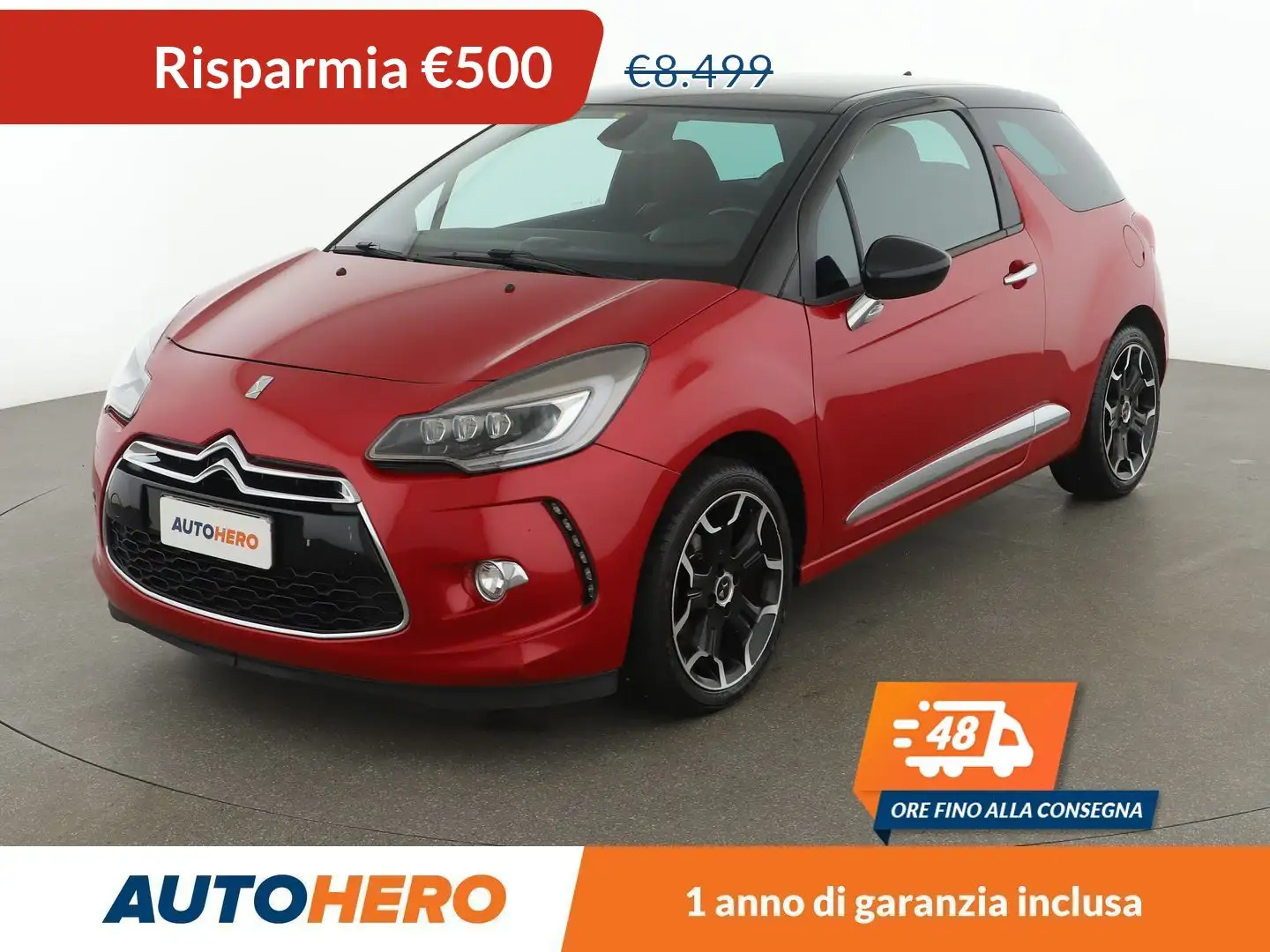 Citroen DS3 1.6 Blue-HDi Sport Chic 75 CV Rosso - 1