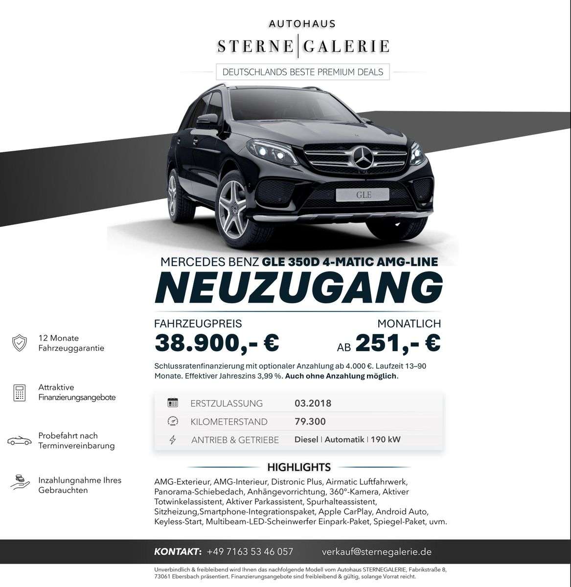 Second hand Mercedes Benz Gle-Class 350