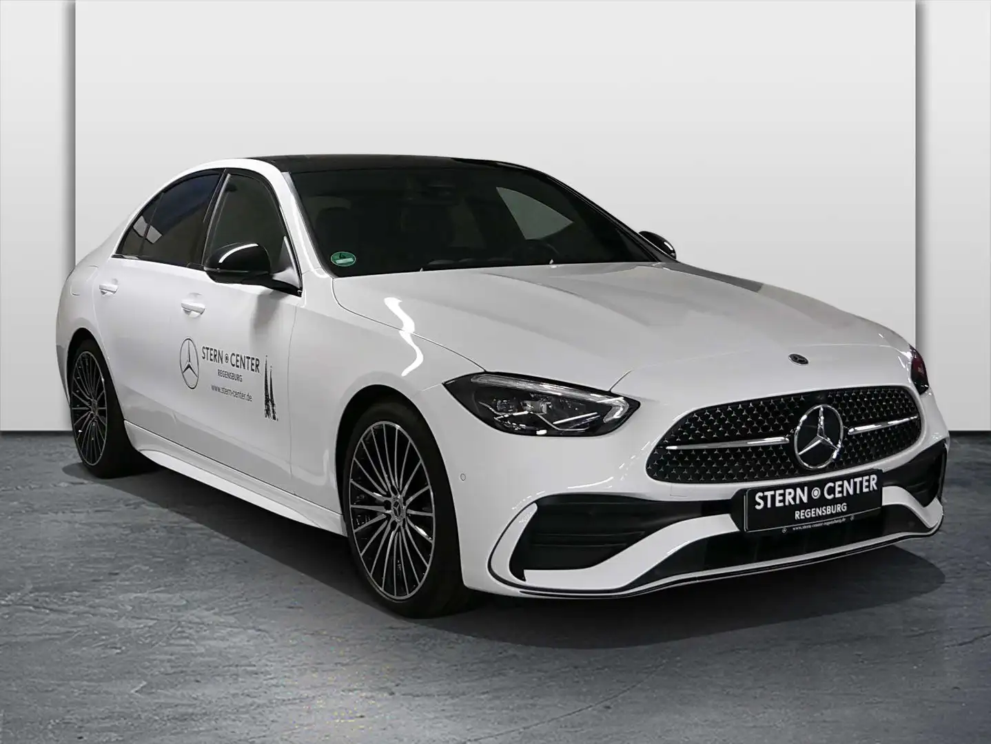 Mercedes-Benz C 220 d Limo AMG+DISTRONIC+NIGHT+PANO+AHK+MEMORY Weiß - 2