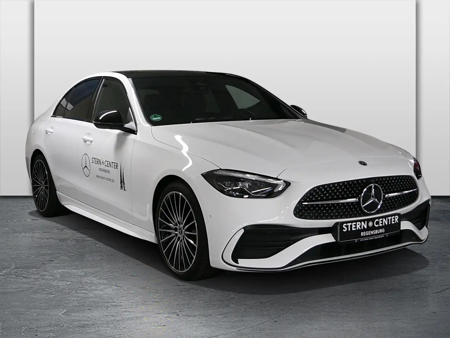 Mercedes-Benz C 220 d Limo AMG+DISTRONIC+NIGHT+PANO+AHK+MEMORY Weiß - 2