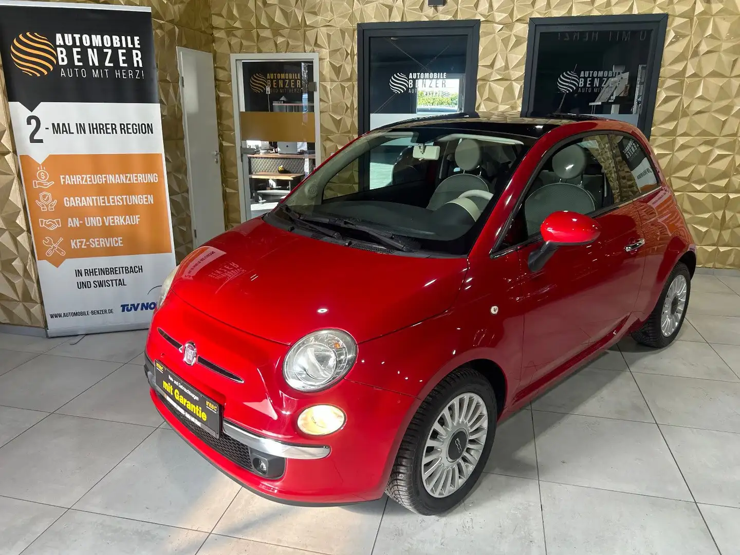 Fiat 500 /AUTOMATIK/PANO/KLIMA/1.HAND Rot - 2