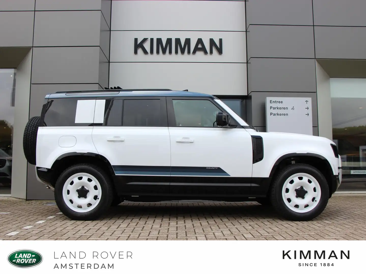 Land Rover Defender 110 P300e S County | Stoffen vouwdak | Trekhaak el Blanc - 1