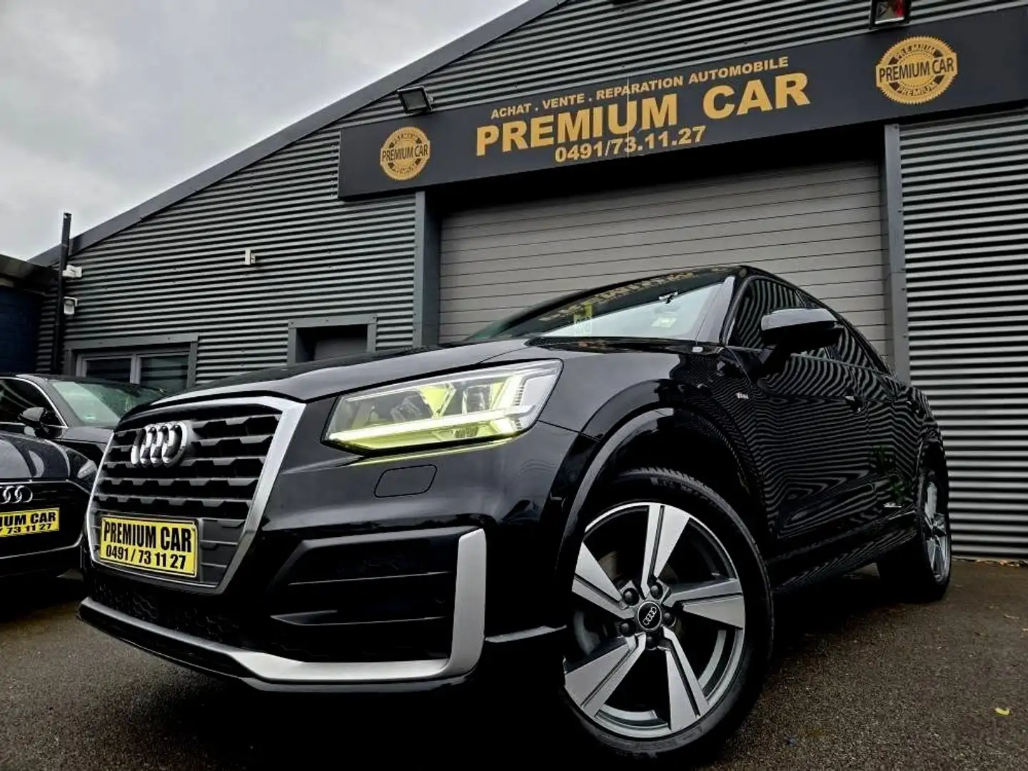 Audi Q2 🔺Q2S*LINE*CUIR*MATRIX*CAR PASS *🔺 Zwart - 1