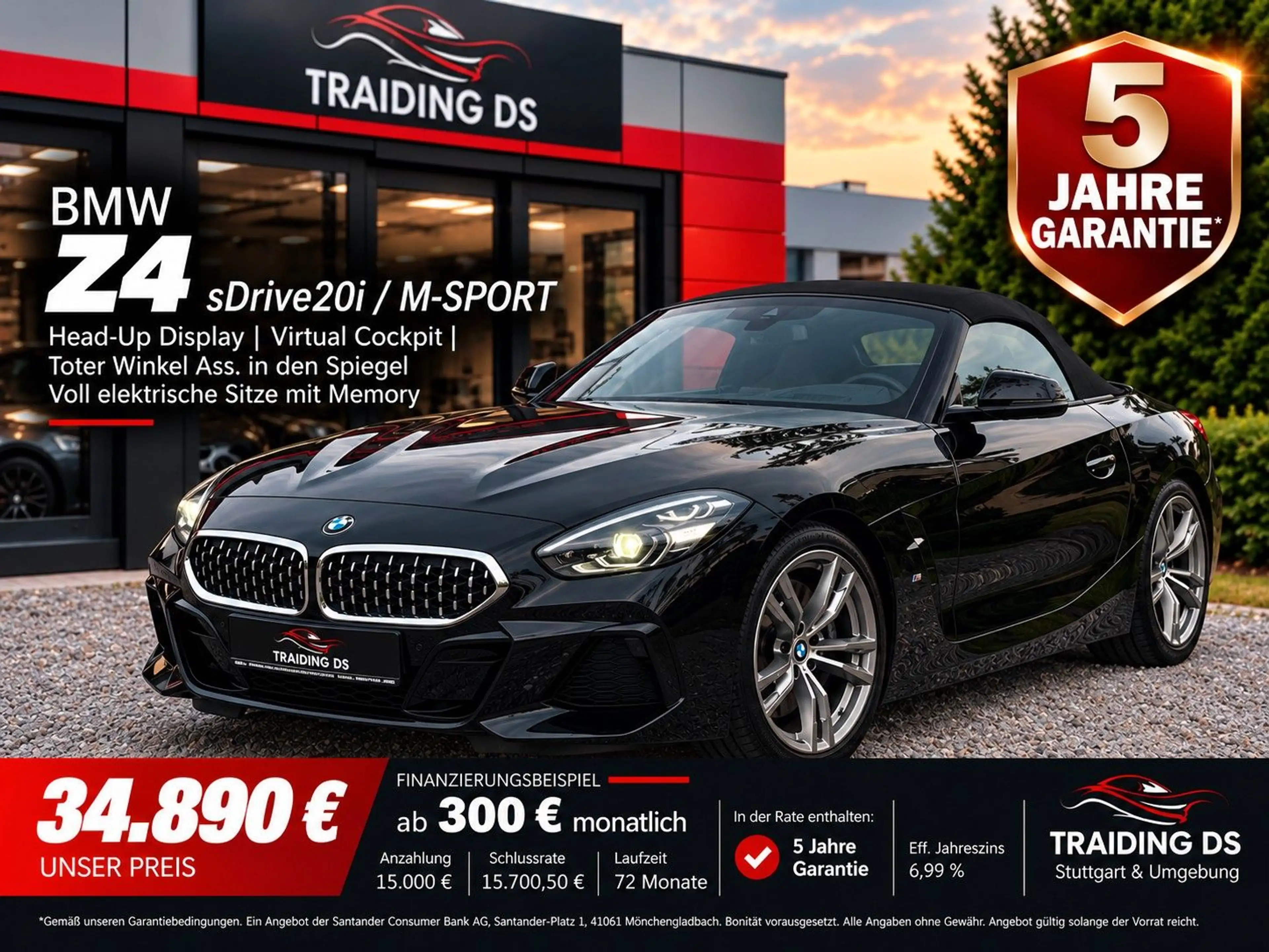 BMW Z4 --M SPORT--*HEAD UP*MEMORY*VIRTUAL*AMBIENTE