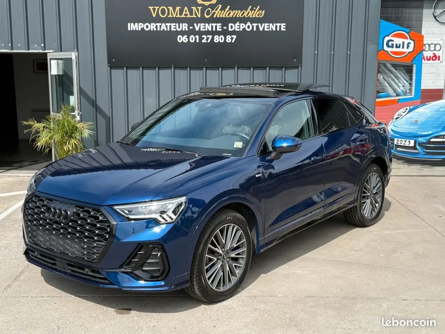 Audi Q3 II 35 TDI 150ch S line tronic 7 BVA, Toit Pano, Ca Blu/Azzurro - 1