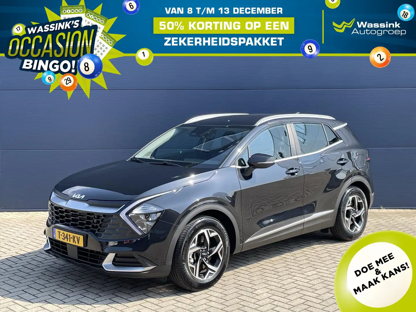 Kia Sportage 1.6 T-GDi 150pk Mild Hybrid ComfortLine | Apple Ca Noir - 1