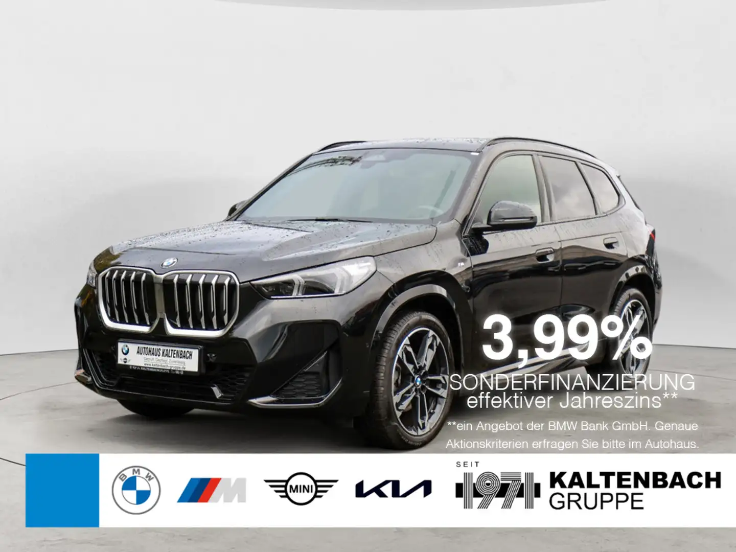 BMW X1 sDrive 18i M-Sport AHK PANO LED ACC NAVI Negro - 1