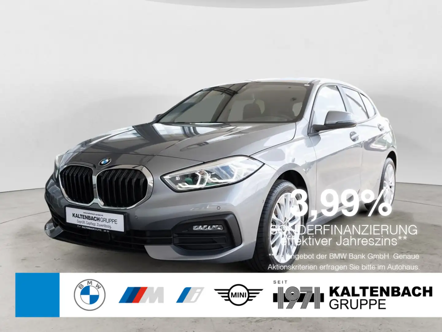 BMW 118 i Advantage PANO LED ALUFELGEN 17 ZOLL ACC Gris - 1