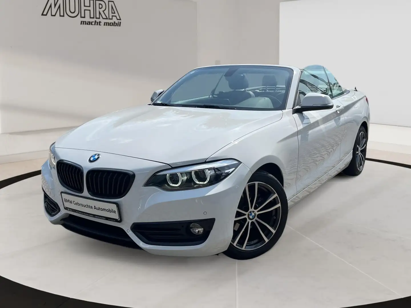 BMW 218 i Cabrio Sport Line 17" Lordose Sportsitz Multif. Alb - 2