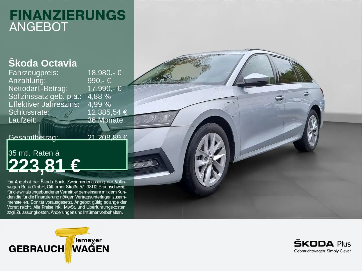 Skoda Octavia Combi iV AMBITION NAVI ASSISt 4xSITZH be Silber - 1