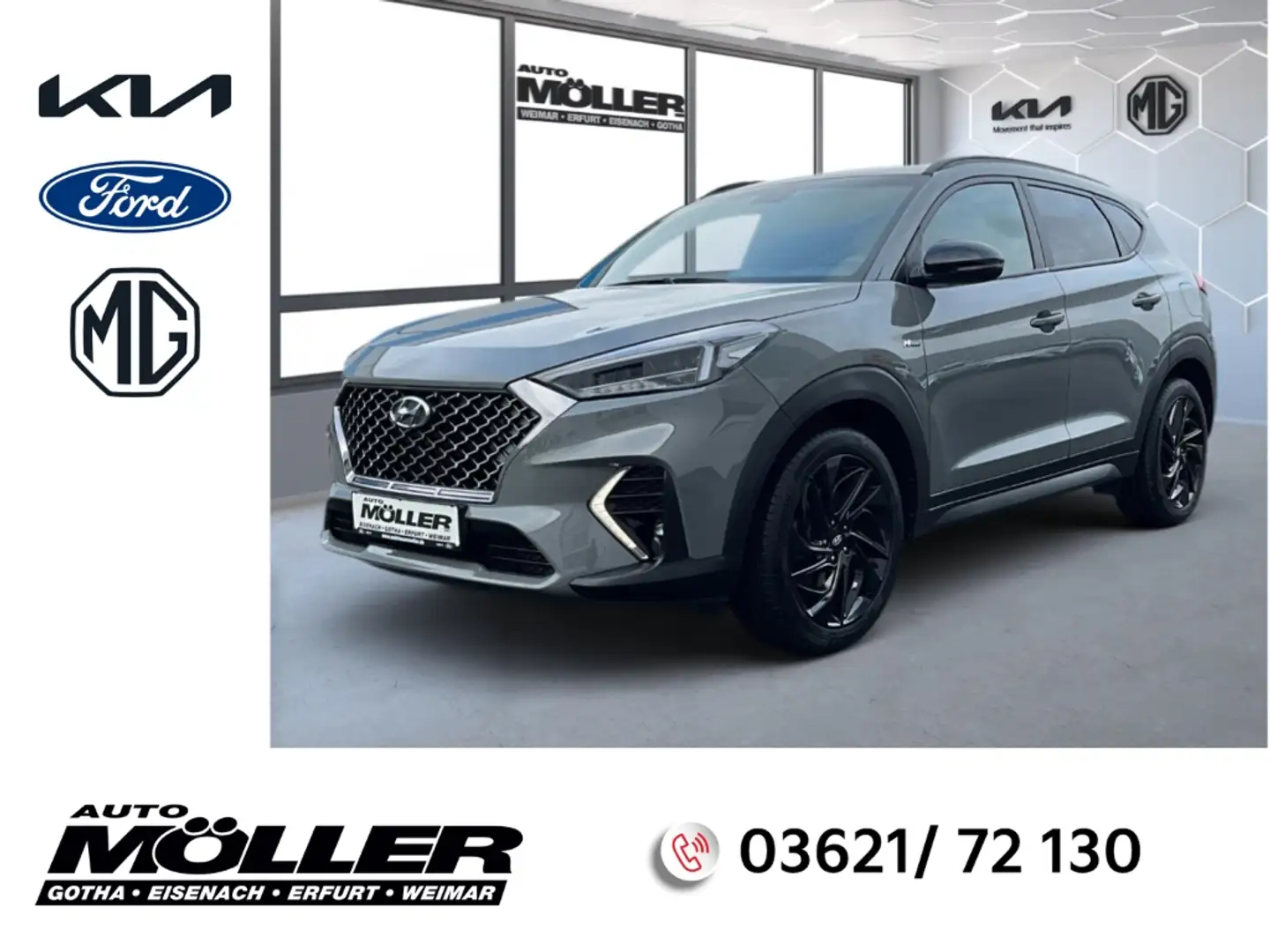 Hyundai TUCSON 1.6 CRDi 4WD N Line Navi LED Gris - 1