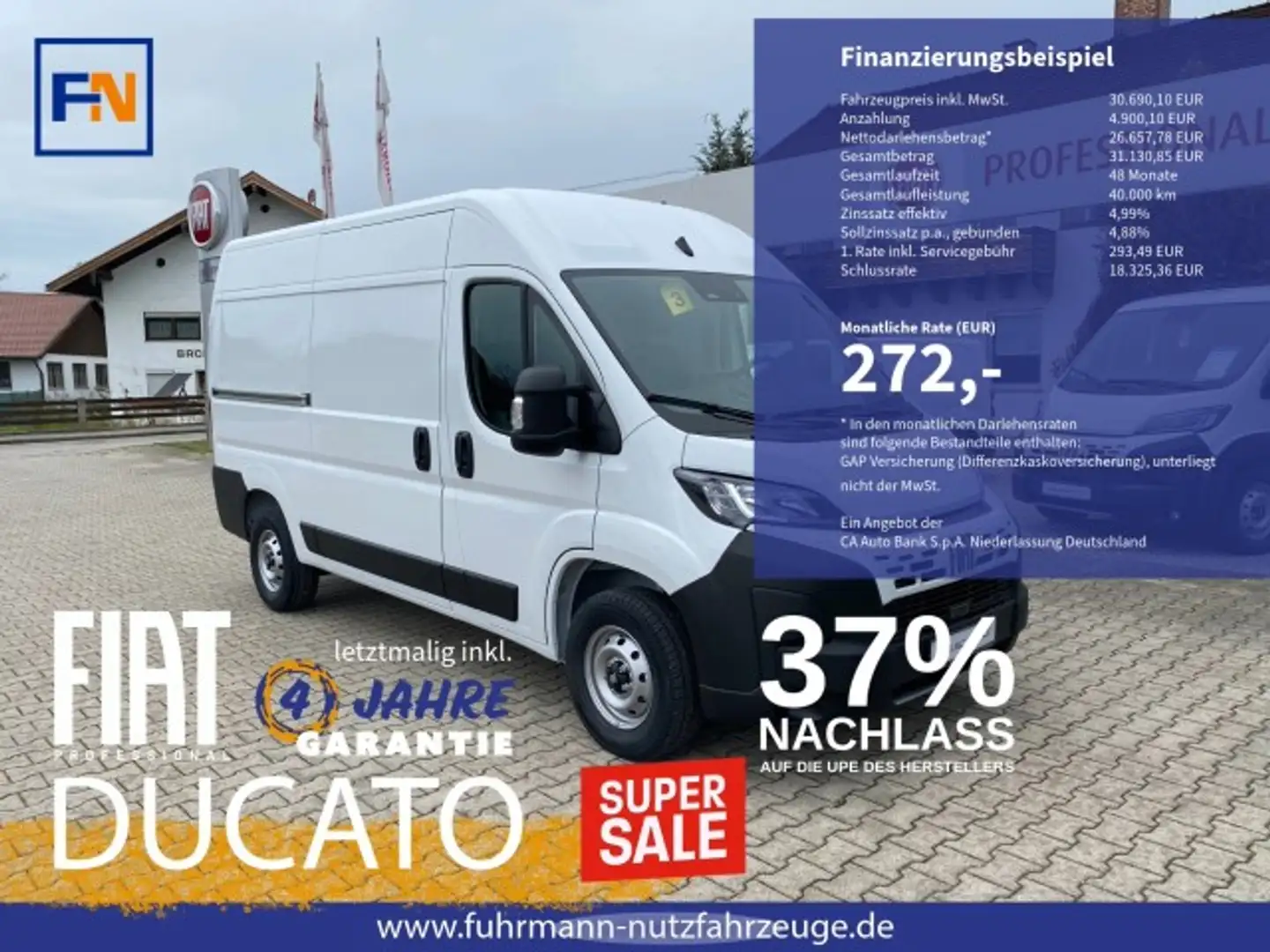 Fiat Ducato KASTENWAGEN 33 L2H2 140 MT Blanco - 1