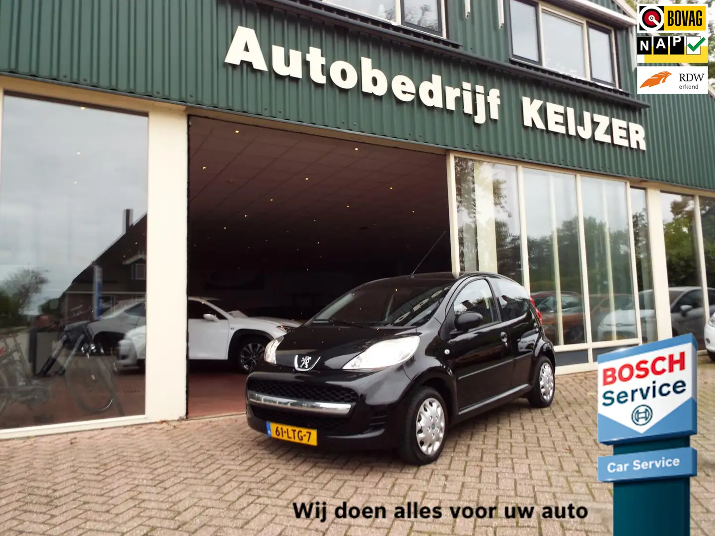 Peugeot 107 1.0-12V XS AIRCO-5DRS-CPV-APK Negro - 1