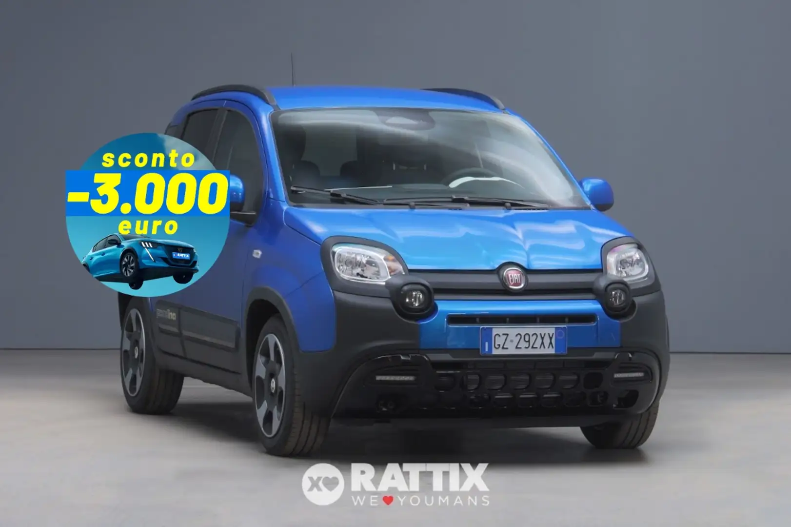 Fiat Panda Pandina 1.0 Firefly Hybrid 70CV Bleu - 1