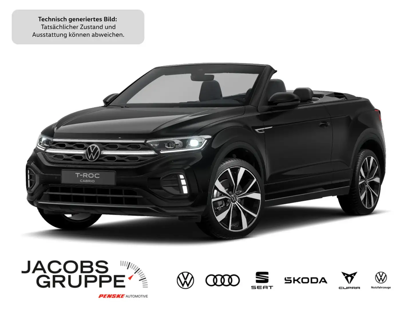 Volkswagen T-Roc Cabriolet 1.5 TSI R-Line "Black Style" Schwarz - 1