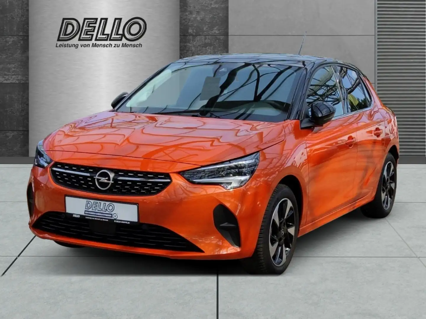 Opel Corsa-e F Elegance LHZ SHZ PDC v. + h. Rückf.-K. Klima-A. Orange - 1