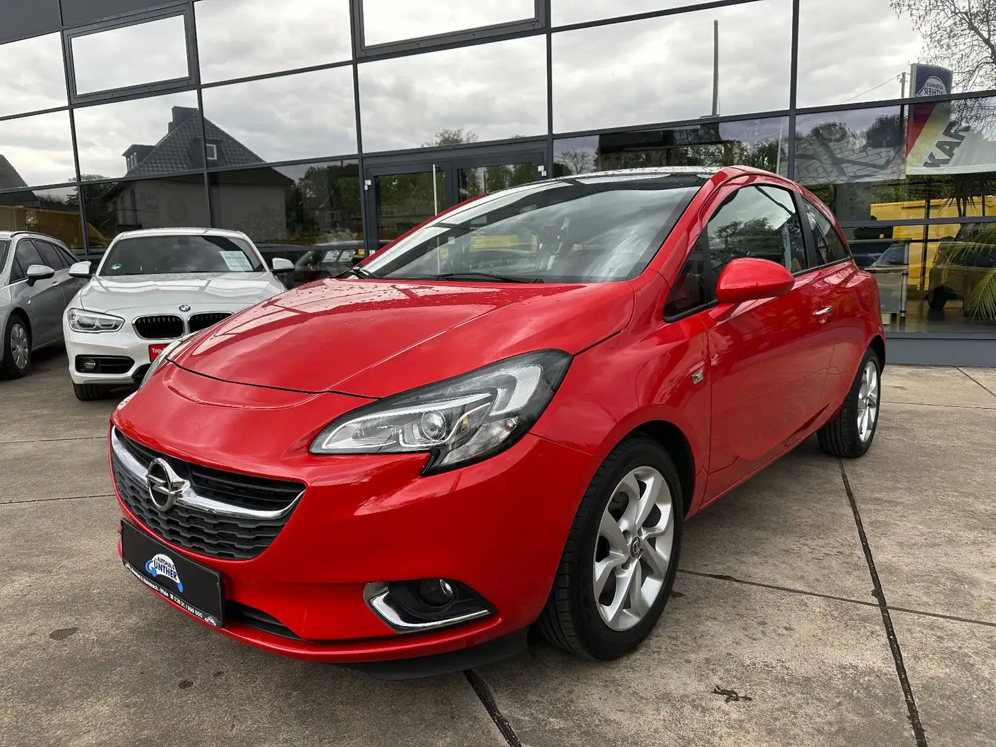 Opel Corsa E*Teilleder*Bi-Xenon*bis zu 48Mon Garantie Rot - 1