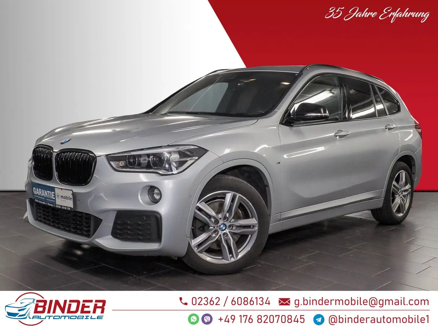BMW X1 xDrive 20d*M SPORT*VOLL*SORGLOS-PAKET*TOP* Silber - 1