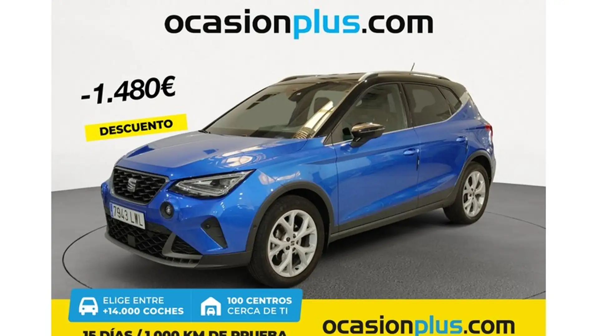 SEAT Arona 1.0 TGI S&S FR 90 Bleu - 1