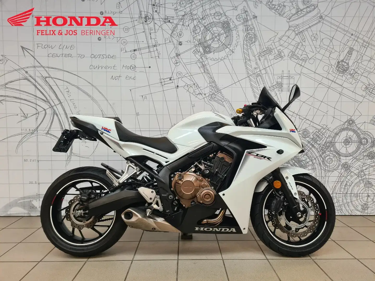 Honda CBR 650 F Blanc - 1