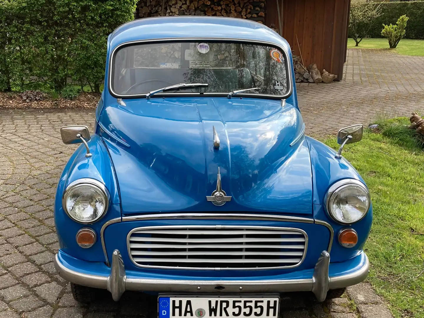 Oldtimer Morris Minor Traveller Bleu - 1