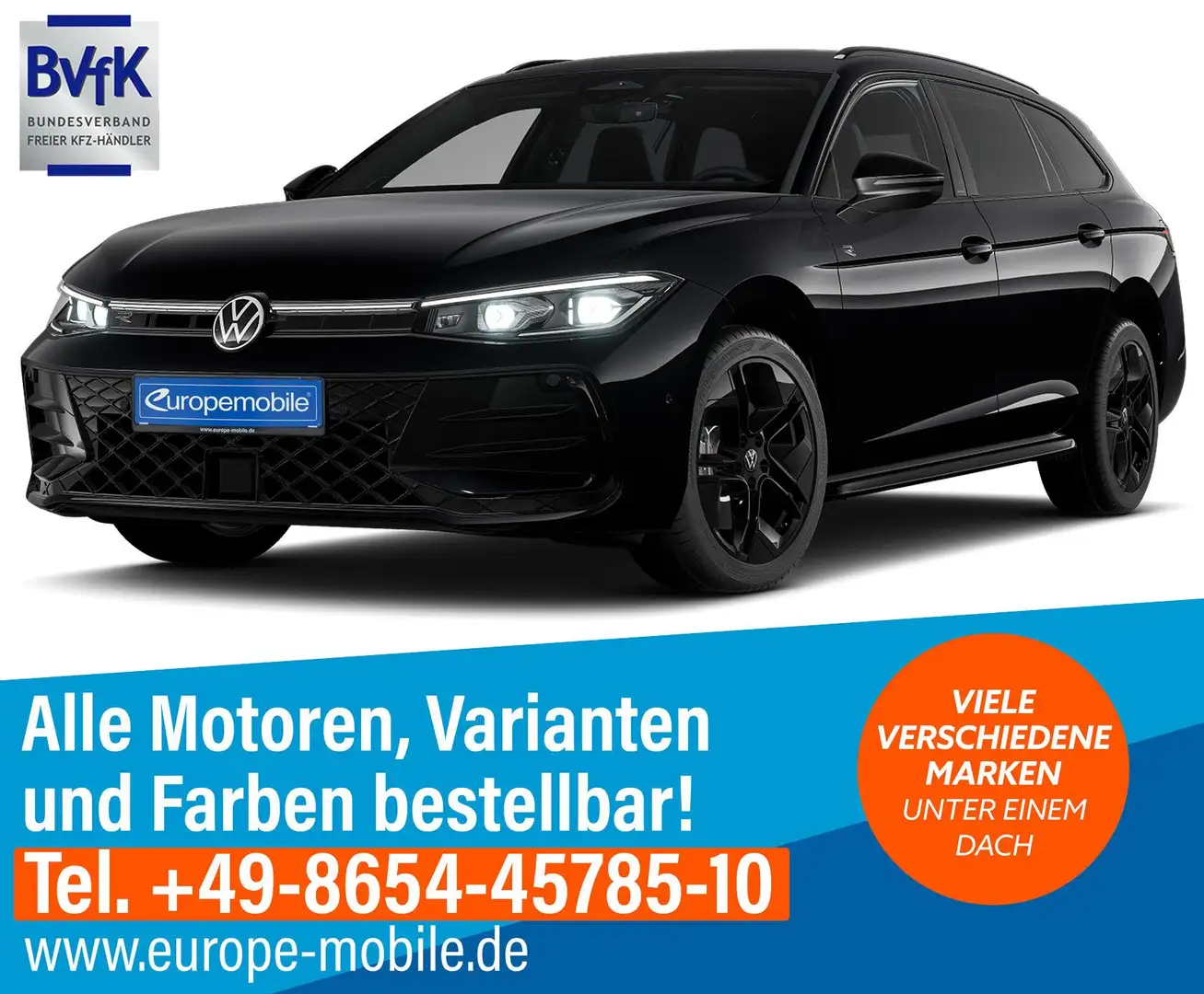Volkswagen Passat Variant 2026 R-Line 2.0 TDI SCR 4MOTION 193 DSG (Vorlau... Schwarz - 1
